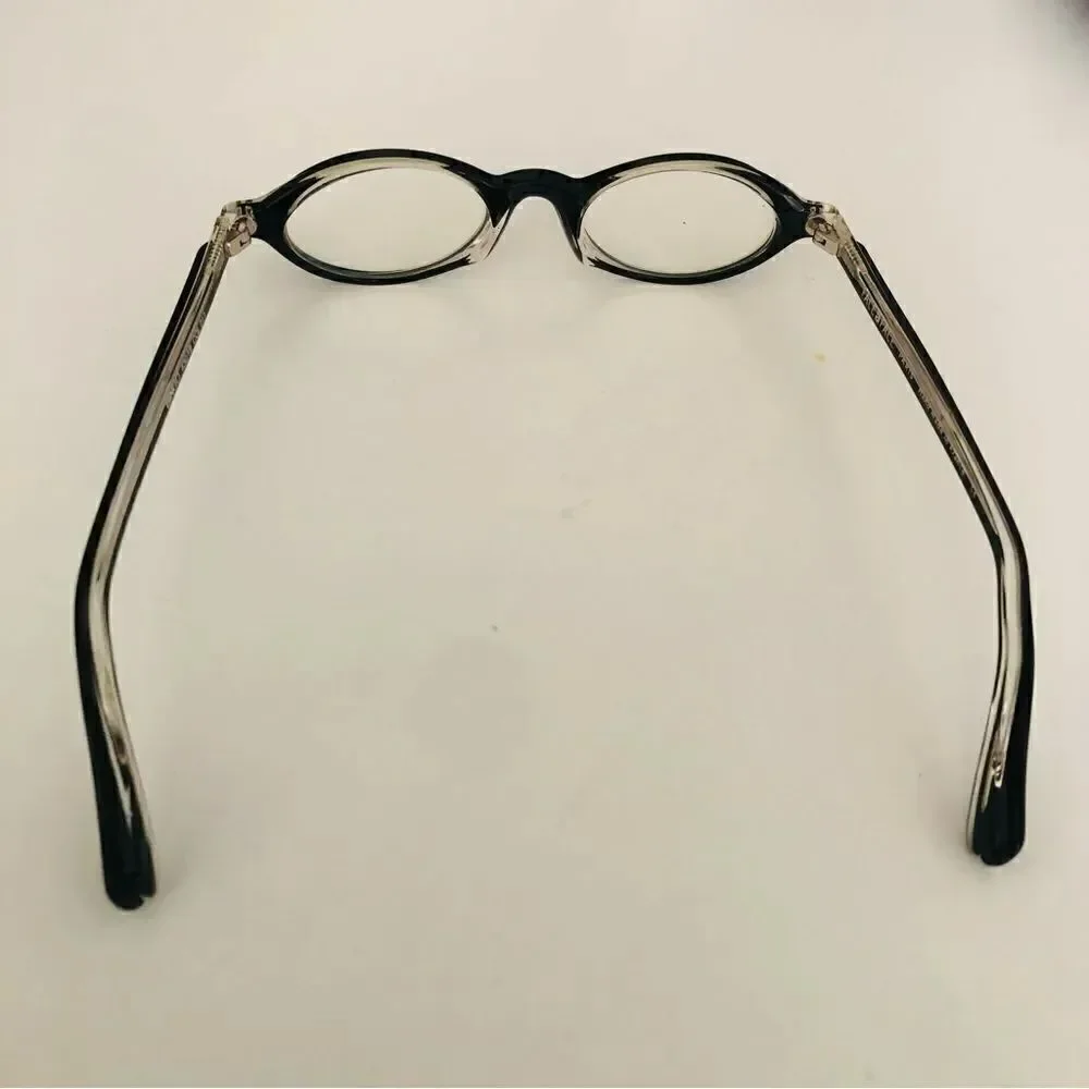 Rare Authentic Face a Face BINGO Oval Black/Clear Eye Glasses France